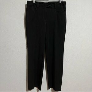 Talbots Charcoal Stretch Dress Pants Straight Leg Pockets Size 10